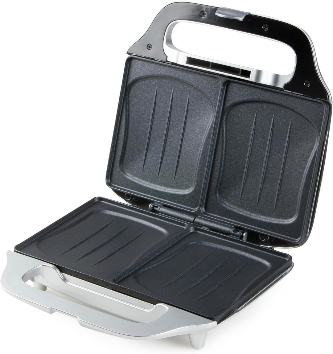 DOMO DO9267C XL Croque - Backfläche 50% grösser - Silber, Silber