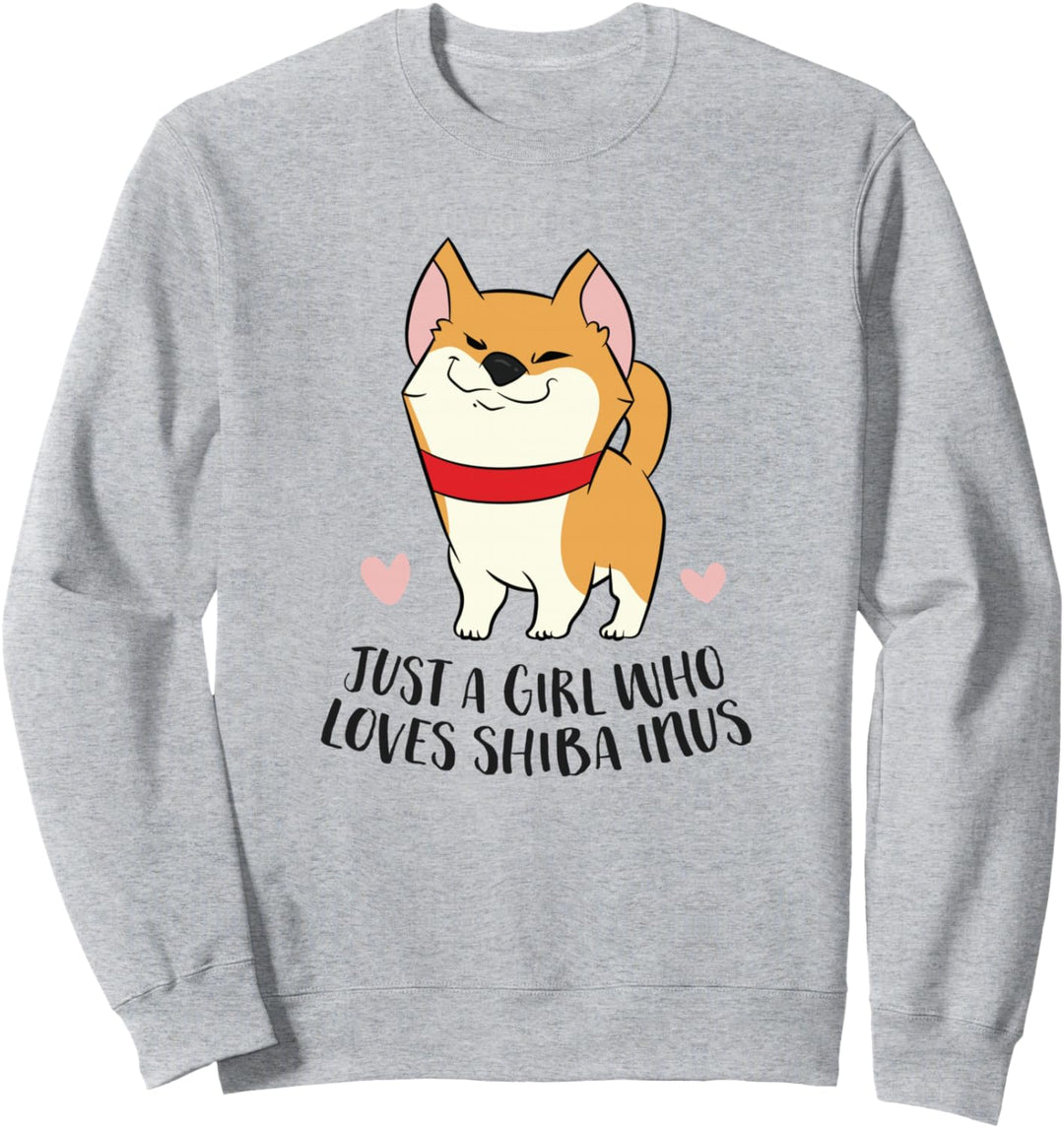 Nur ein Mädchen, das Shiba Inus liebt Sweatshirt