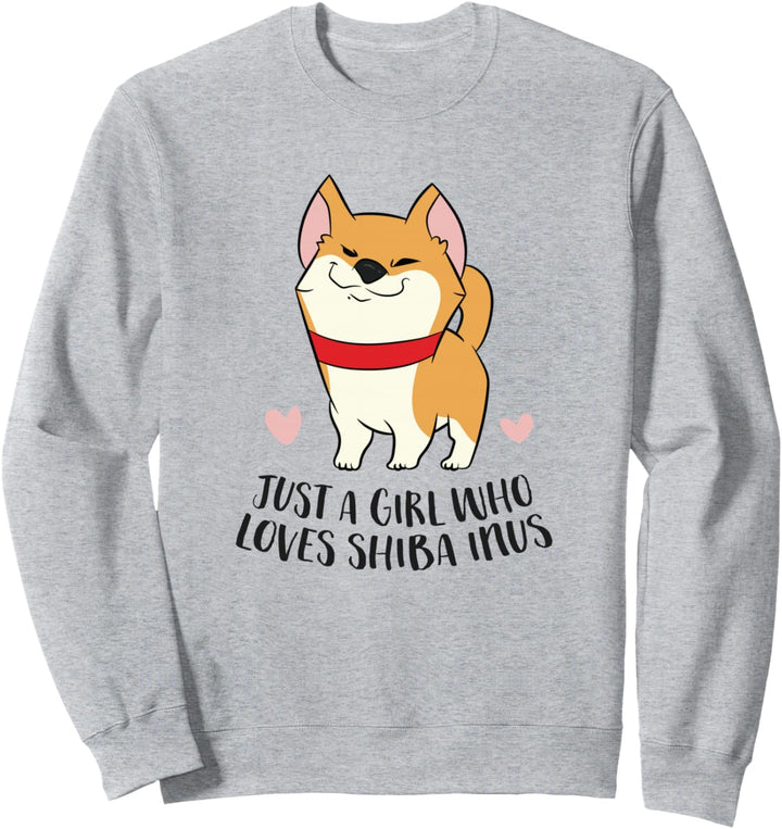 Nur ein Mädchen, das Shiba Inus liebt Sweatshirt