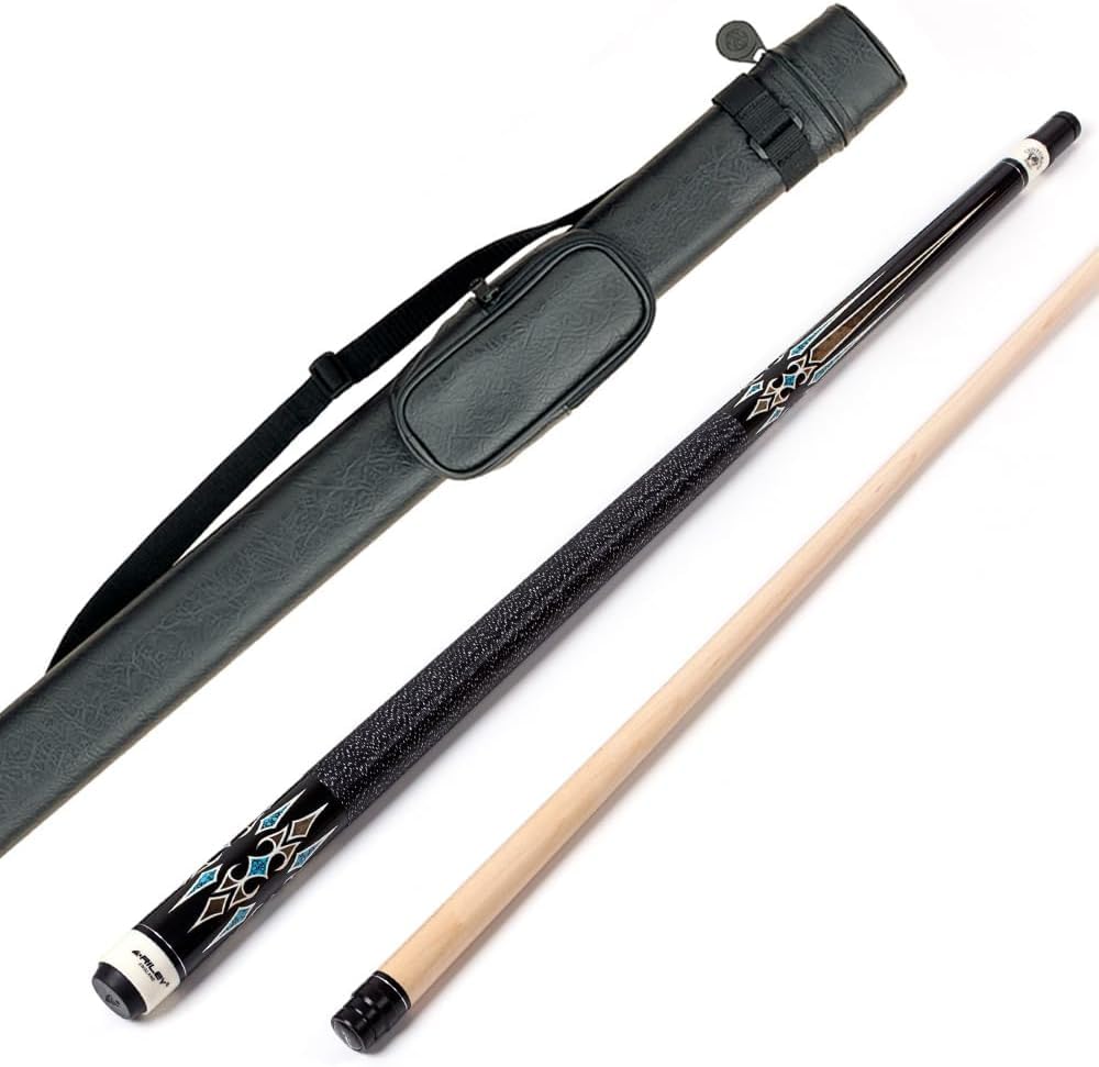 Riley Centurion American Poolqueue mit Leinenummanteltem Griff, 147 cm, 13 mm Spitzen-Gelenkschutz X