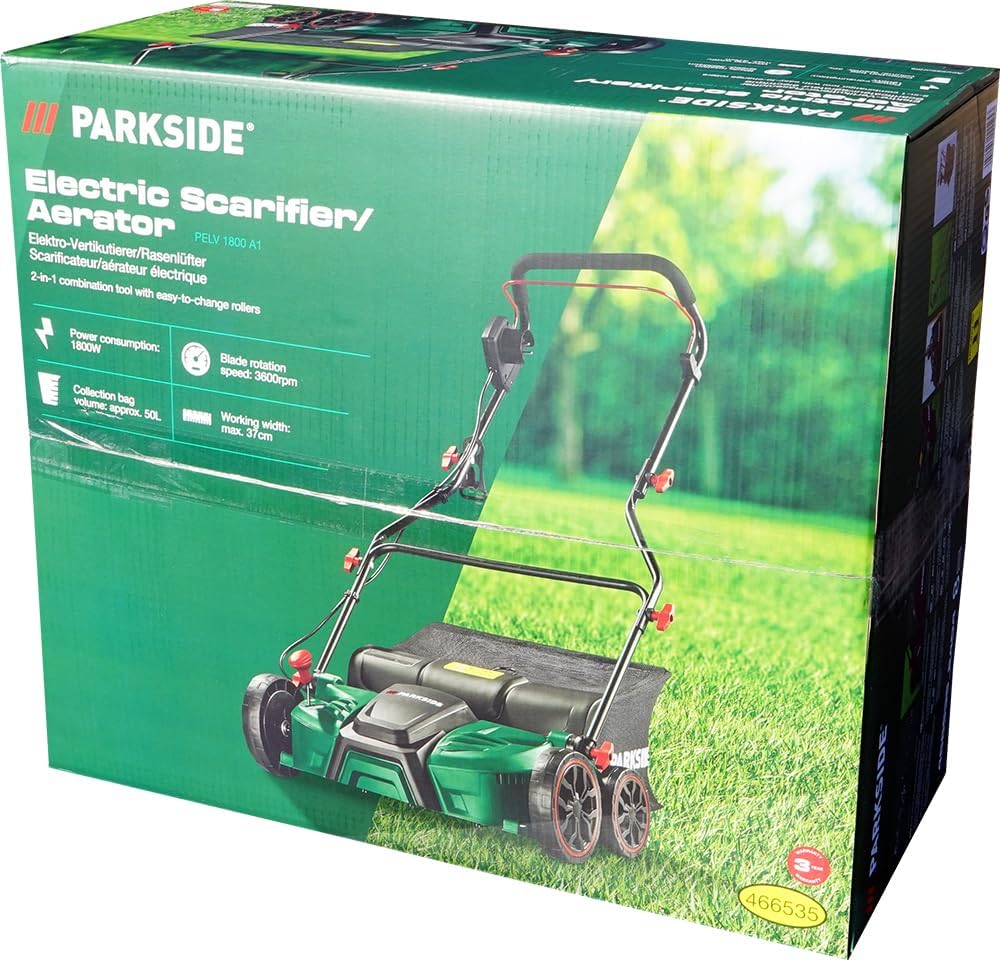 HEADNMORE® Bundle - Parkside® 2in1 Elektro Vertikutierer Rasenlüfter PELV 1800 +Schlüsselanhänger