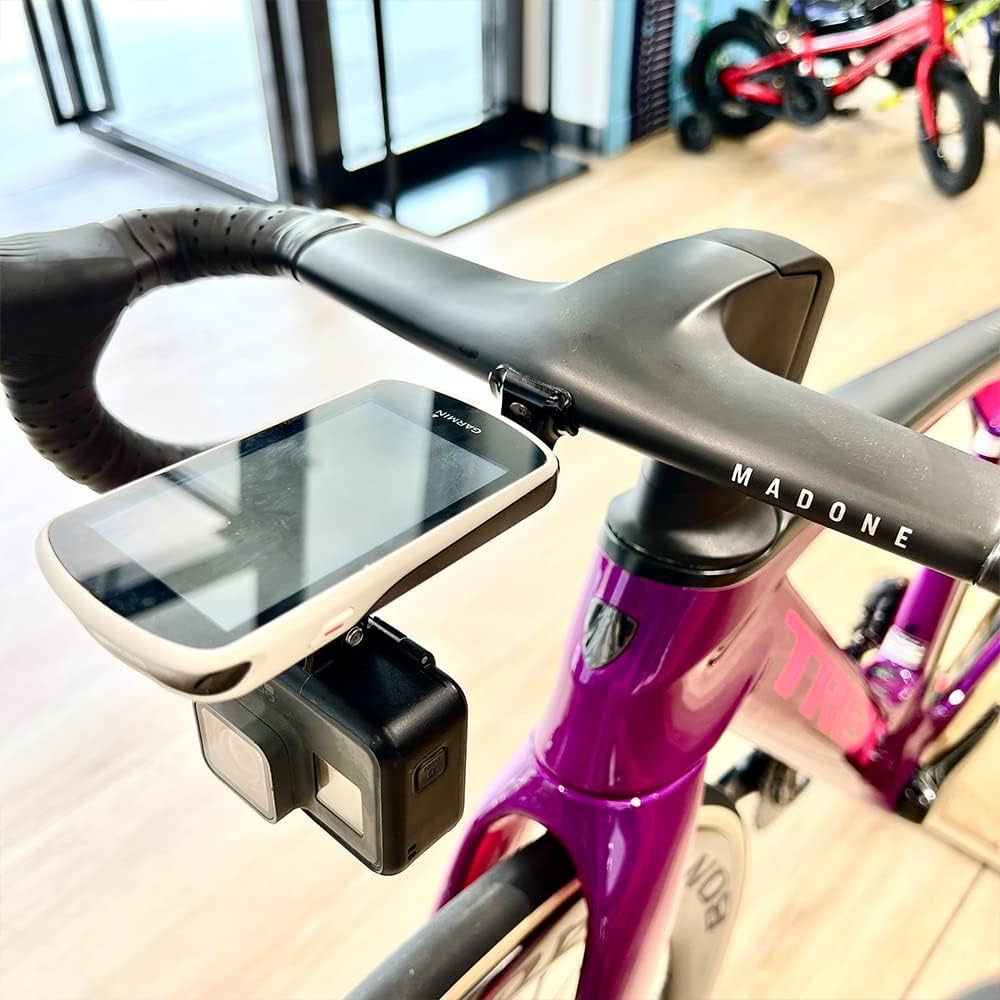 Cestbon Fahrradhalterung für Garmin Edge Wahoo Elemnt Combo Mount für Trek New Madone Integrierter L