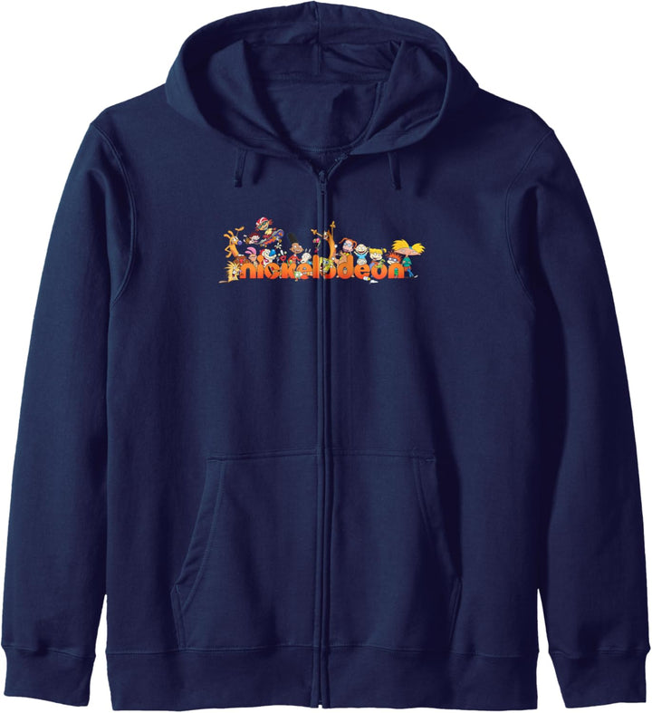 Nickelodeon Retro Group Shot On Logo Kapuzenjacke