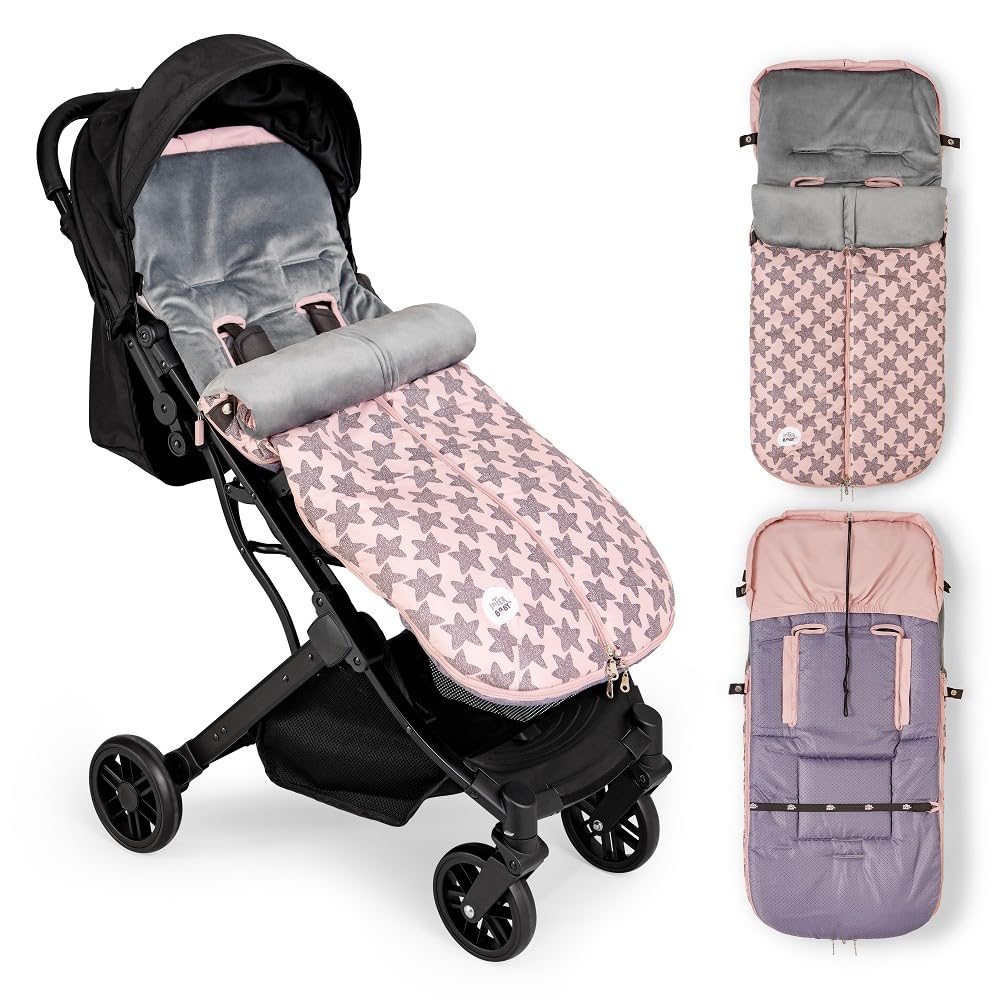 INTERBABY Universal Fusssack Kinderwagen Winter | Weiche, Warme, Wintersack Kinderwagen | Abnehmbare