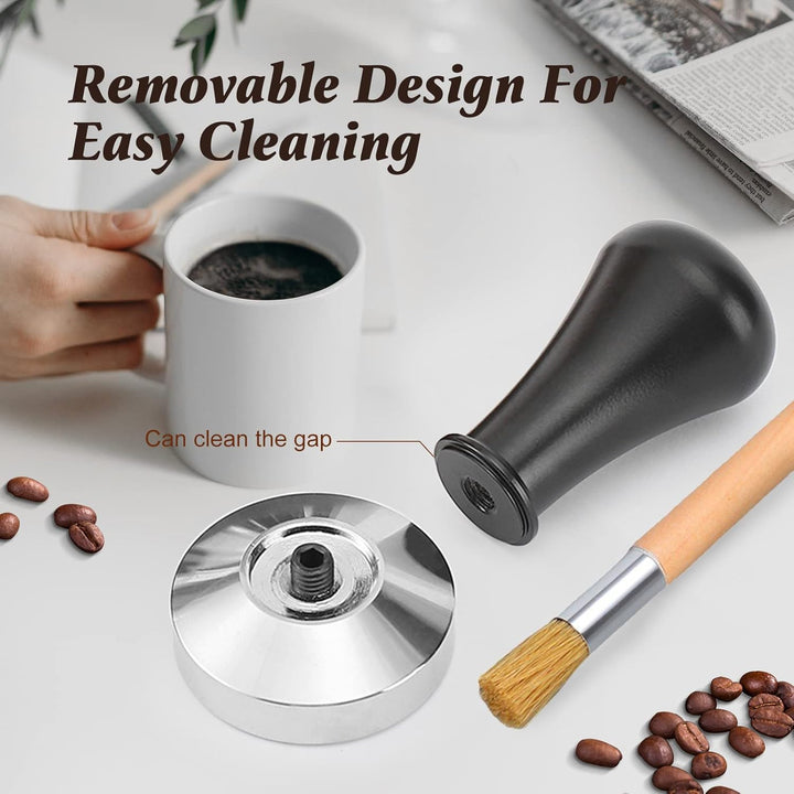 51mm Kaffee Tamper Set,27pcs Espresso Tamper Set,Kaffee-Tamper aus Edelstahl Enthält Espresso Kaffee