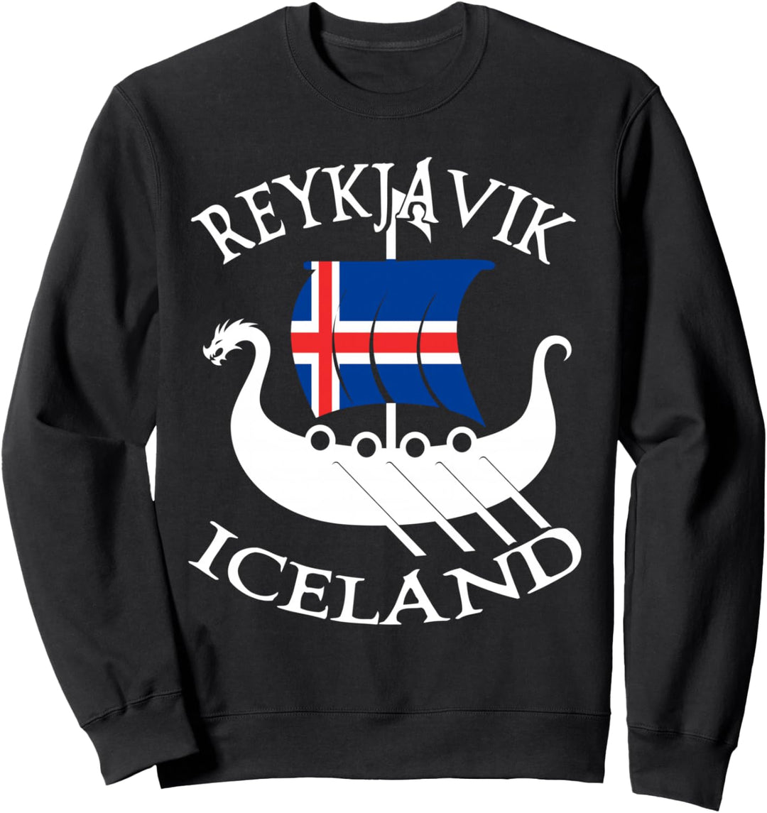 Reykjavík Viking Boat Iceland Sweatshirt