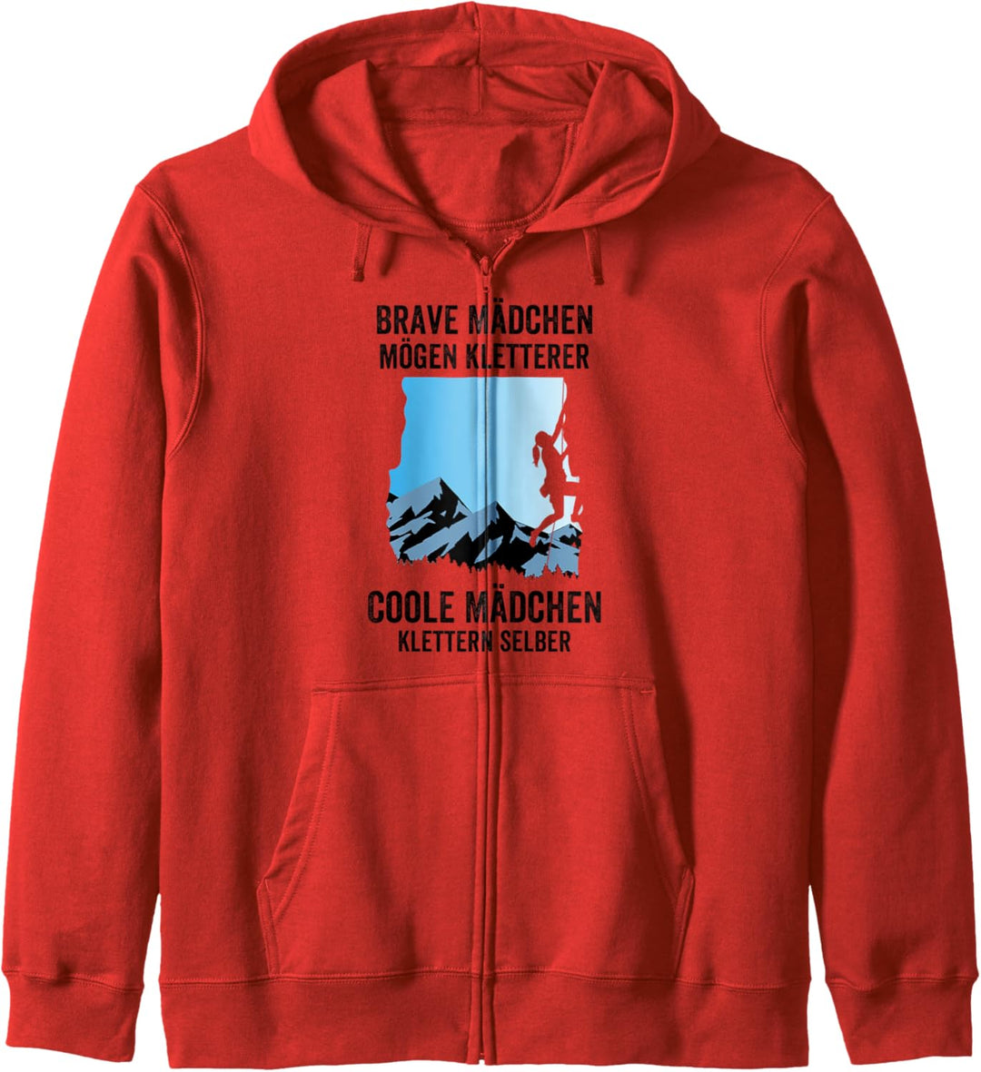 Brave Mädchen mögen Kletterer Coole Mädchen klettern selber Kapuzenjacke