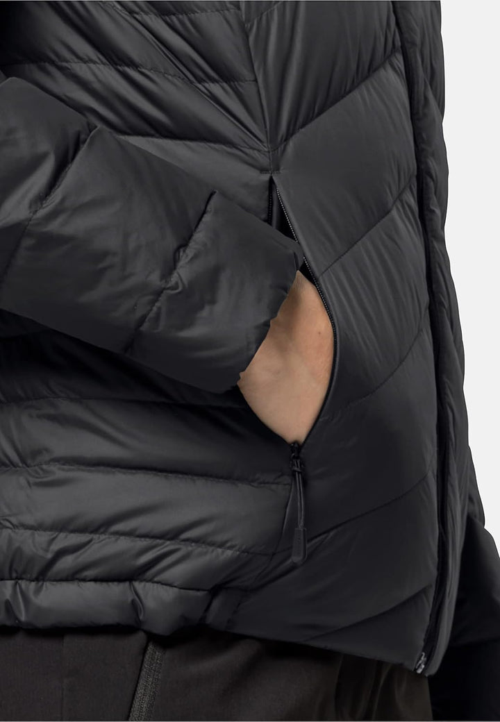 Jack Wolfskin Damen Tundra Down Hoody W Daunenjacke XS Schwarz, XS Schwarz