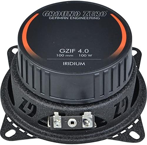 Ground Zero GZIF 4.0-10 cm 2-Wege-Lautsprecher mit 100 Watt (RMS: 60 Watt)
