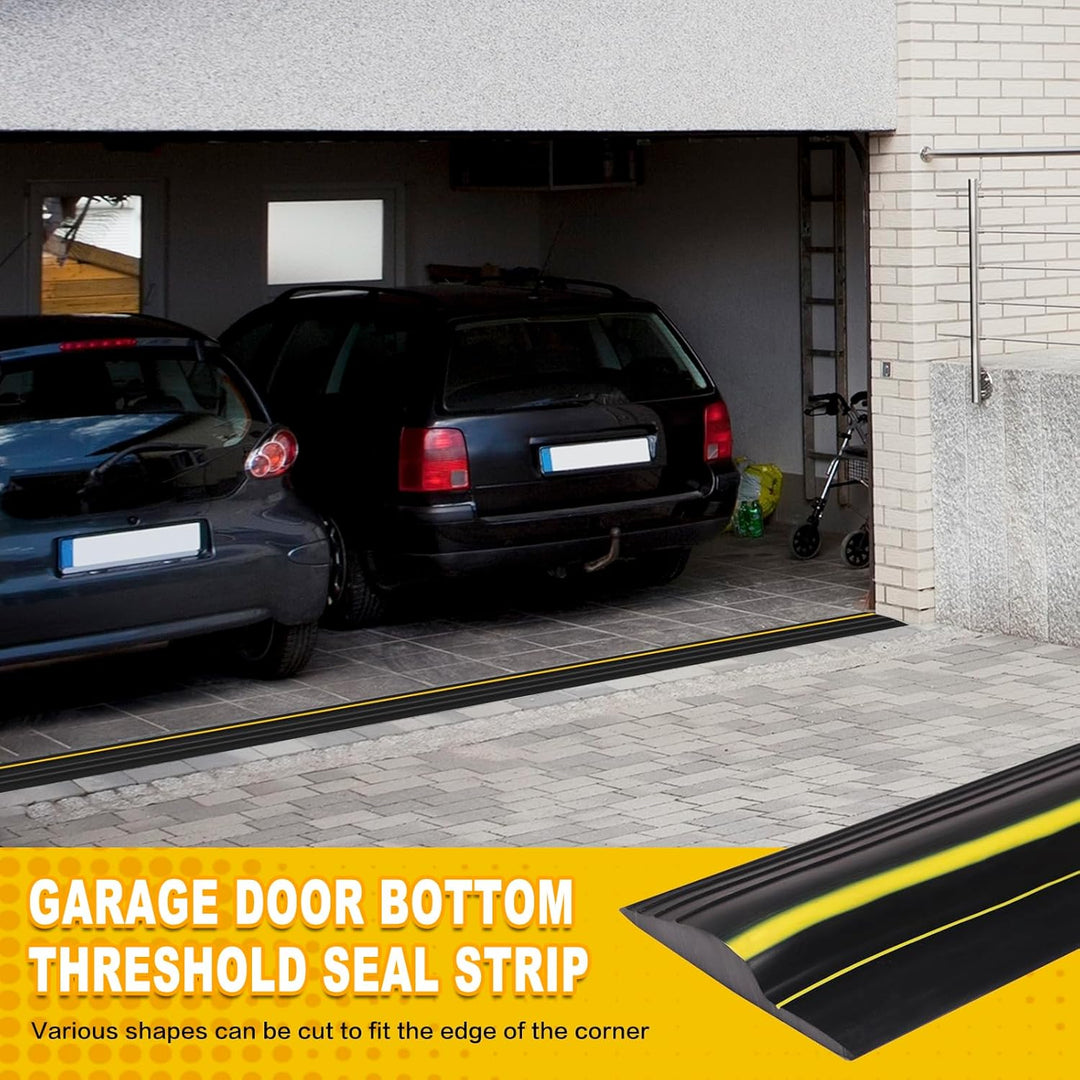 Garagentor Dichtung 3M universeller Schwellendichtung Wetterfeste Gummi-Bodenabdichtung，Gummi DIY Bo