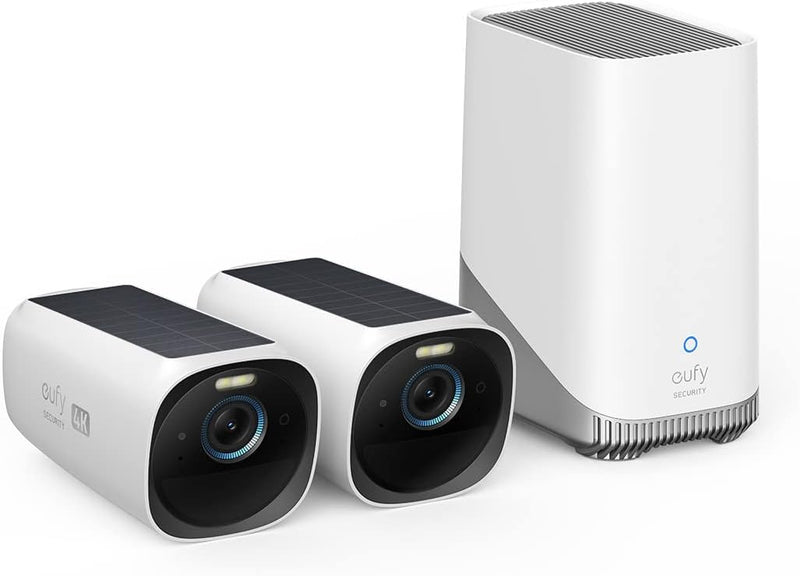 eufy Security S330 eufyCam 3, überwachungskamera aussen, 4K kabellose überwachungskamera solar 2+1 m