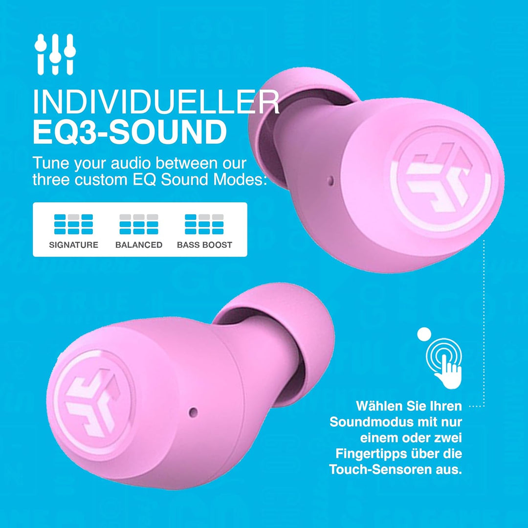 JLab Go Air Pop+ In Ear Kopfhörer kabellos Bluetooth, True Wireless Kopfhörer, 35+ Std. Headphones,