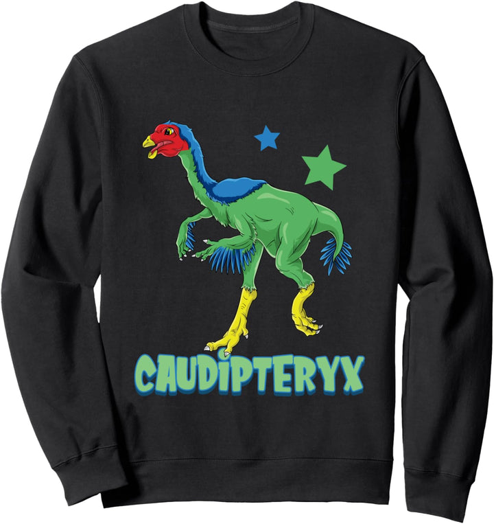 Caudipteryx Dinosaurier Saurier Sammlung Jungen Mädchen Dino Sweatshirt