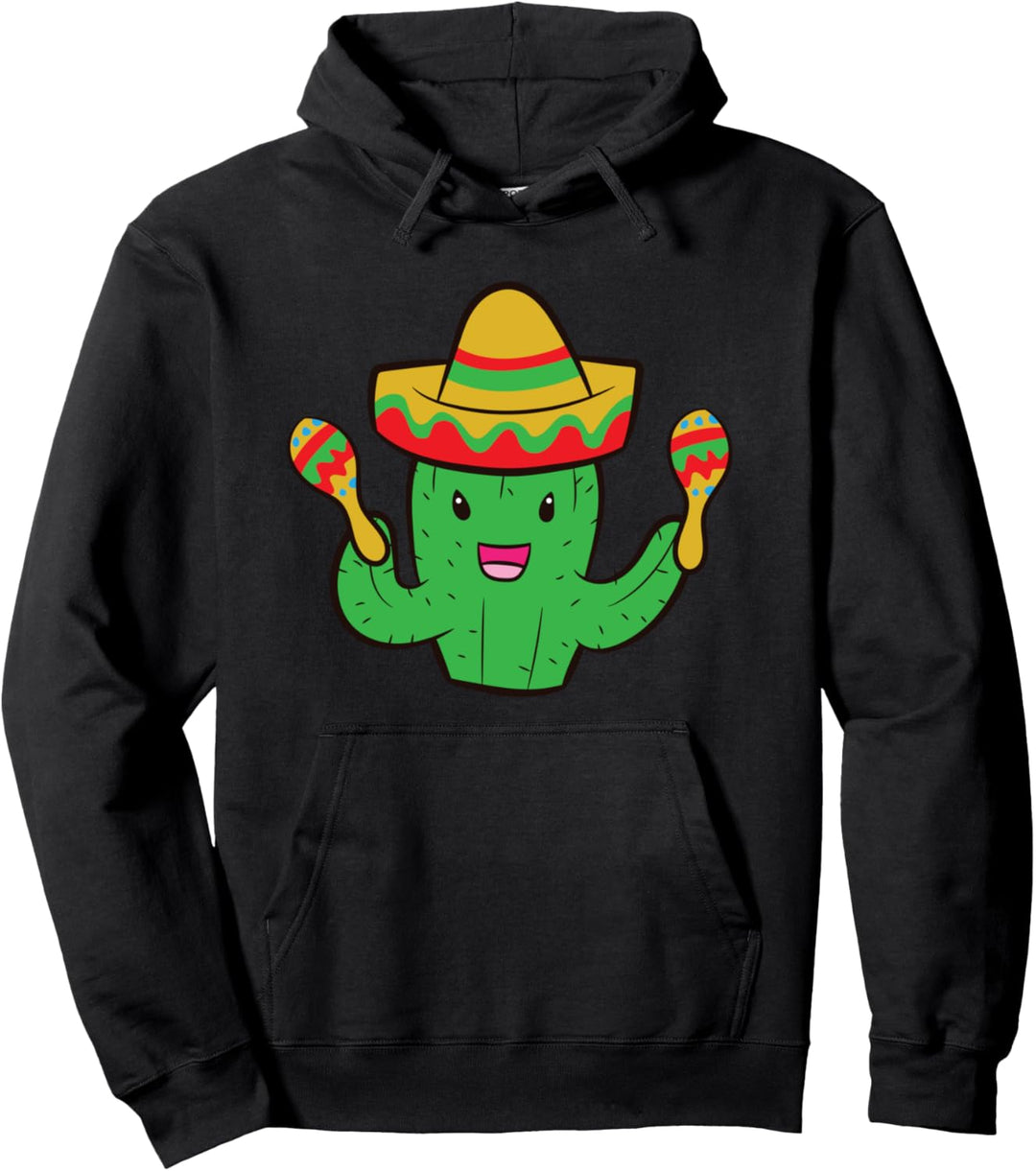 Kaktus mit Sombrero Cinco De Mayo Mexikanischer Kaktus Pullover Hoodie