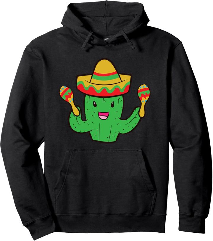 Kaktus mit Sombrero Cinco De Mayo Mexikanischer Kaktus Pullover Hoodie