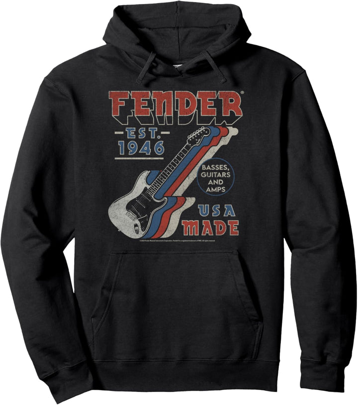 Fender USA Made Guitars Vintage Classic Pullover Hoodie