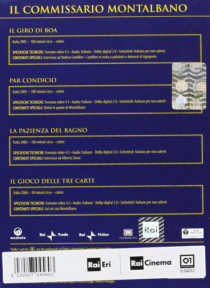 Il commissario Montalbano [4 DVDs] [IT Import], DVD