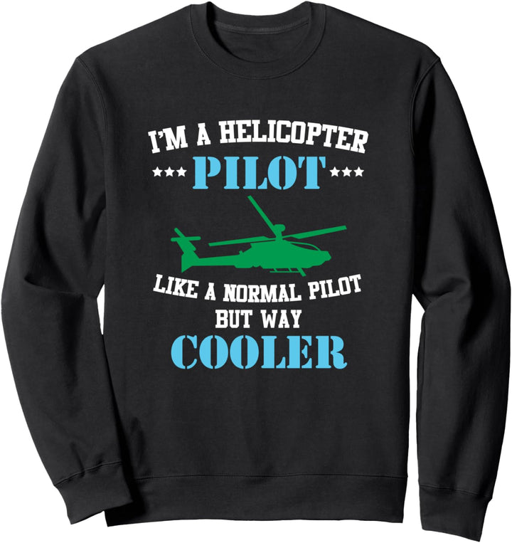 Lustiger Hubschrauberpilzknebel Sweatshirt