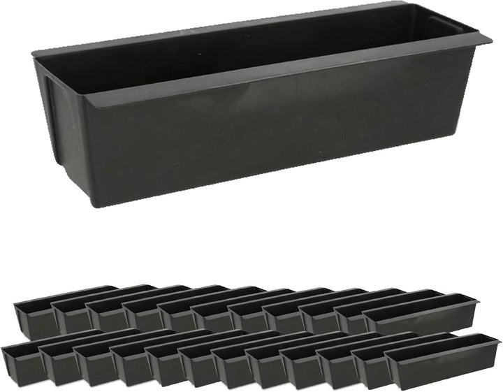 Cepewa Pflanzkasten passend für Europaletten 24er Set aus Kunststoff Pflanzkübel Breite 38 cm (1 x 2