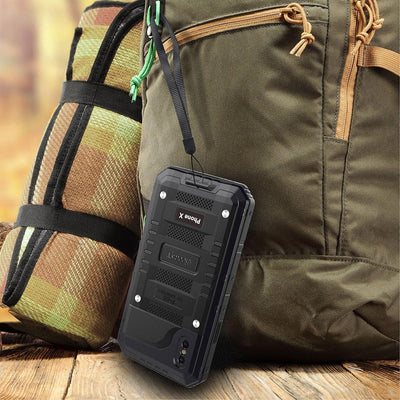 Beeasy Hülle Kompatibel mit iPhone X/XS, Wasserdicht Outdoor Stossfest Handy Case Militärstandard Sc