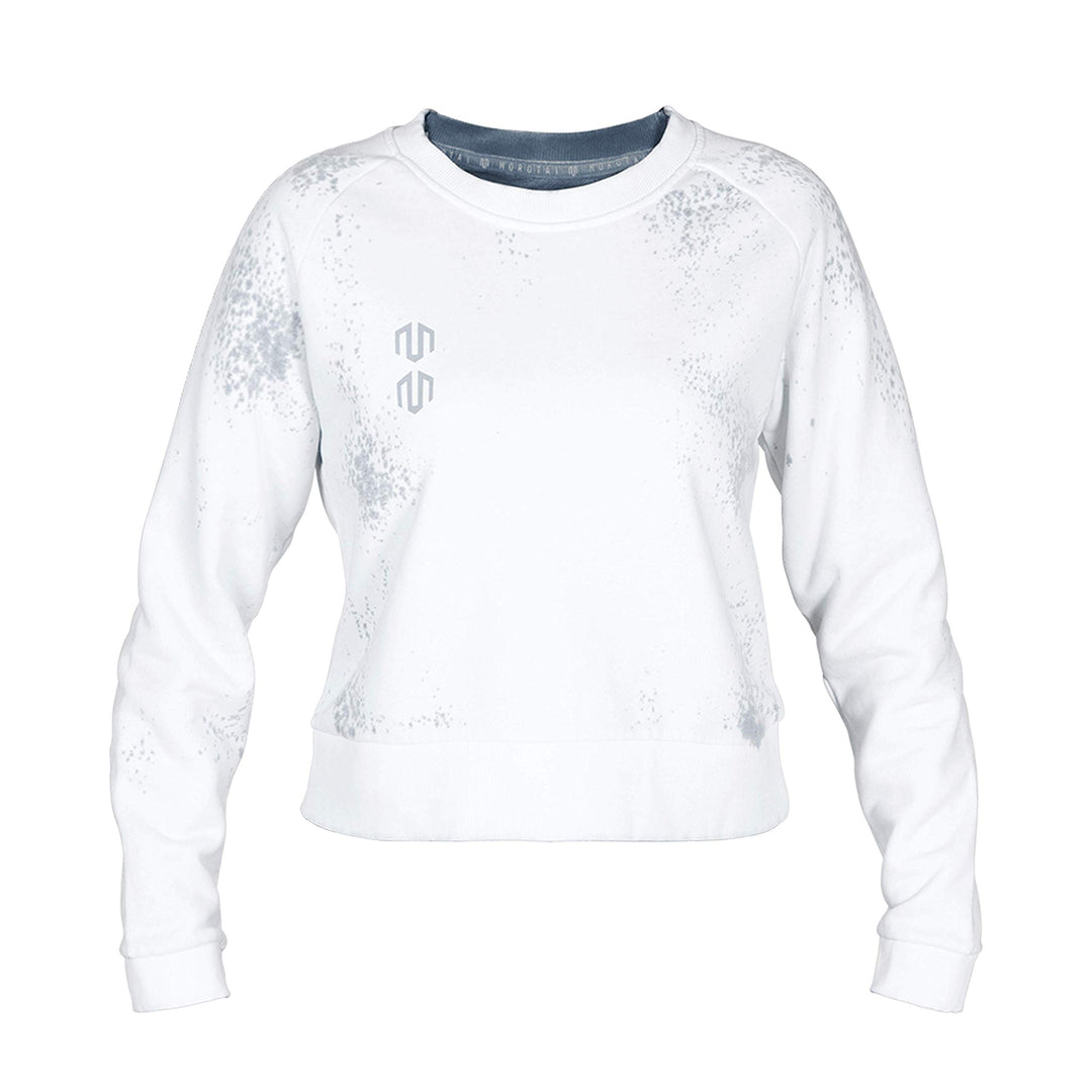 MOROTAI Damen NAKA Batech Sweatshirt Cremeweiss XL
