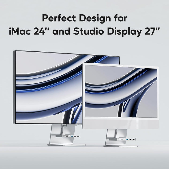 USB C Hub für iMac M1/M3/M4, iMac Zubehör 6 in 1 mit USB C 3.2 Gen 2, USB A 3.2 Gen 2, SD&TF, 2 x US