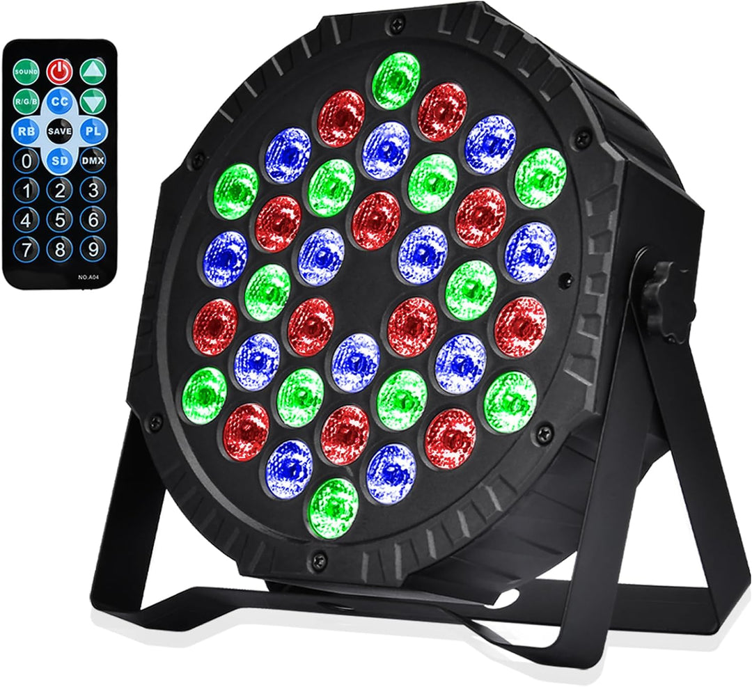 LED Par Strahler 36 LED Bühnenlicht Discolicht Partylicht DJ Licht RGB DMX512 mit Fernbedienung Bühn