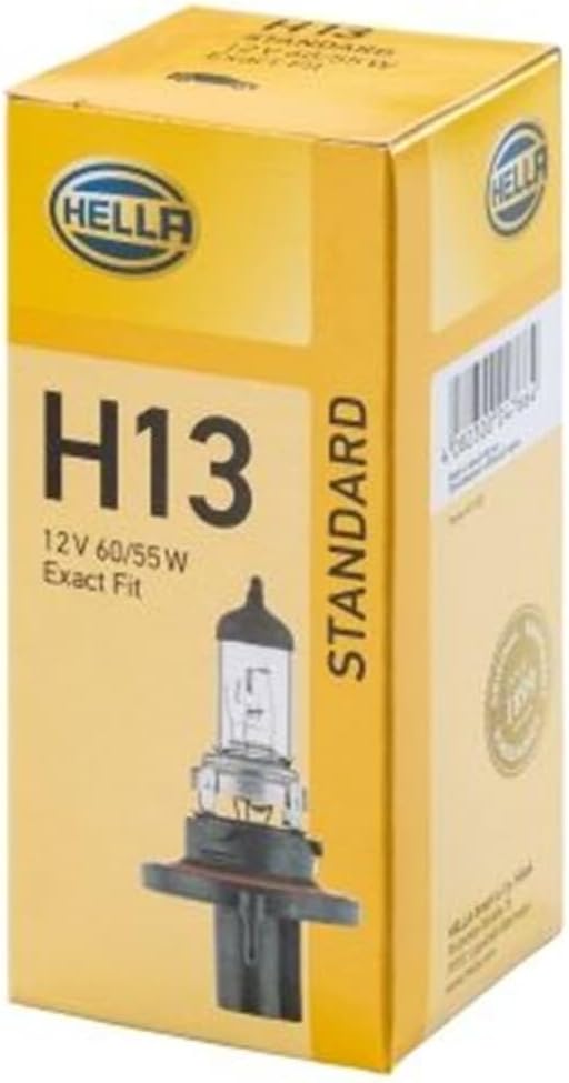 HELLA 8GJ 008 837-121 Glühlampe - H13 - Standard - 12V - 60/55W - Sockelausführung: P26,4t - Schacht