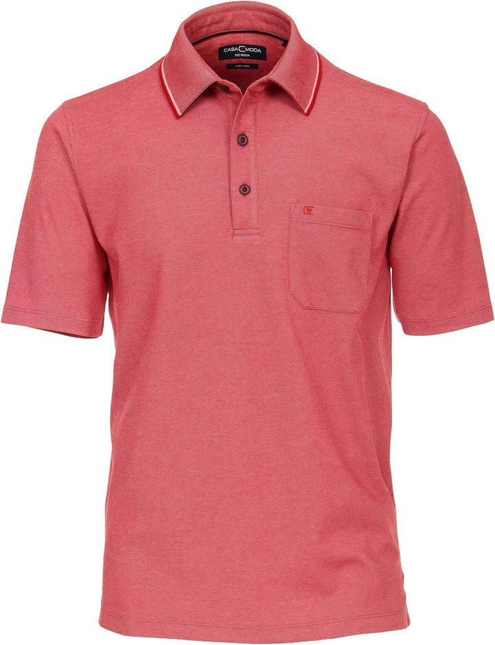 CASAMODA Polo-Shirt Uni S Türkisblau, S Türkisblau