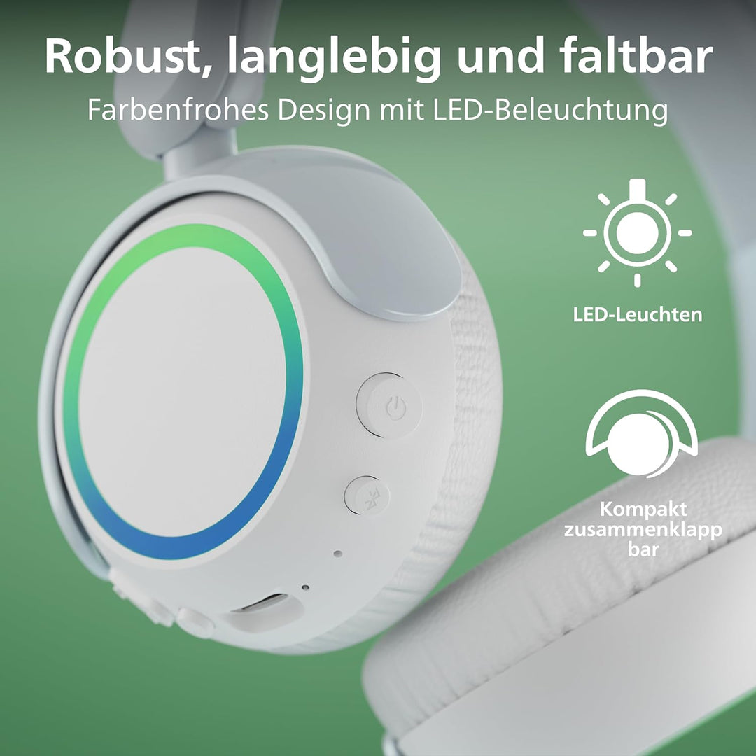 PHILIPS TAK4200BL 4200 Serie Kabellose Faltbare On-Ear-Kinderkopfhörer | Lautstärkebegrenzung, Audio