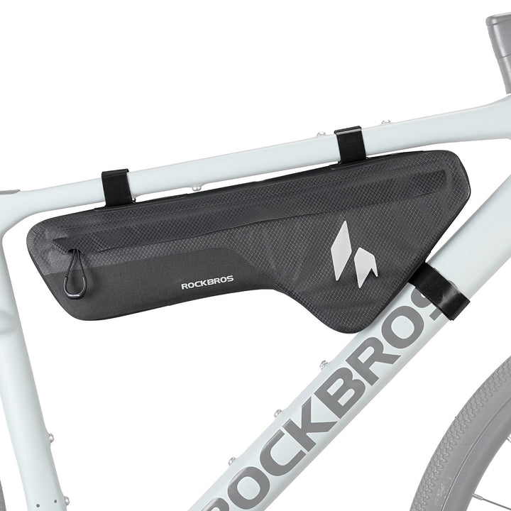 ROCKBROS Fahrrad Rahmentasche Unterrohr 100% Wasserdicht, Schlankes Design Oberrohrtasche mit PP Stü