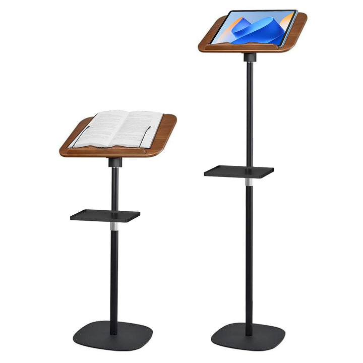AUORUSI Vielseitig Buchständer,Höhenverstellbarer 50-130 cm,mit Stabilem Bodenständer,Geeignet als r