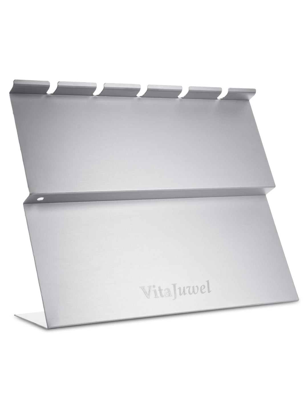 VitaJuwel Aluminium-Halter für 5 Edelsteinphiolen – Exklusive Aufbewahrung | Made in Germany | Hochw