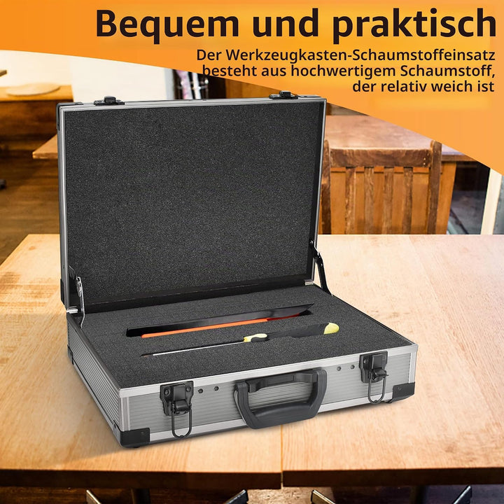 Rasterschaumstoff Würfelschaum -4 Stück 300 x 300 x 2.5 mm/4 Stück 300 x 300 x 10mm- Werkzeugkoffer
