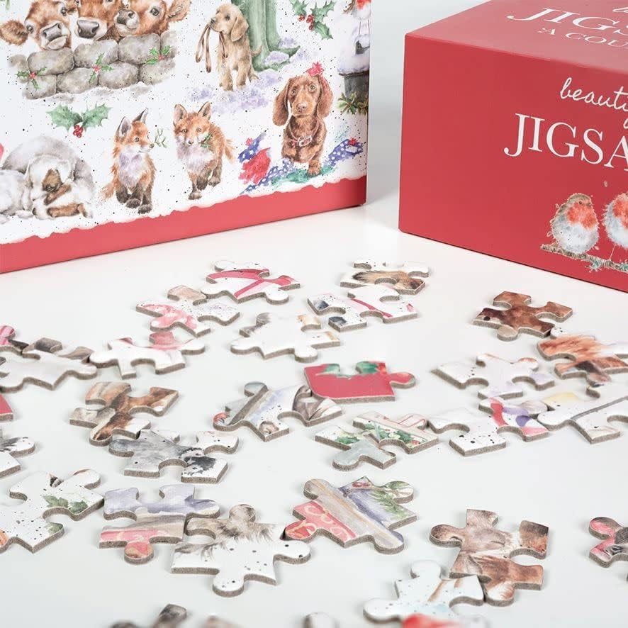 Wrendale Designs von Hannah Dale Wrendale Designs – 'The Country Set Christmas' Puzzle, The Country
