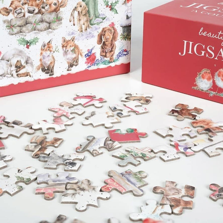 Wrendale Designs von Hannah Dale Wrendale Designs – 'The Country Set Christmas' Puzzle, The Country