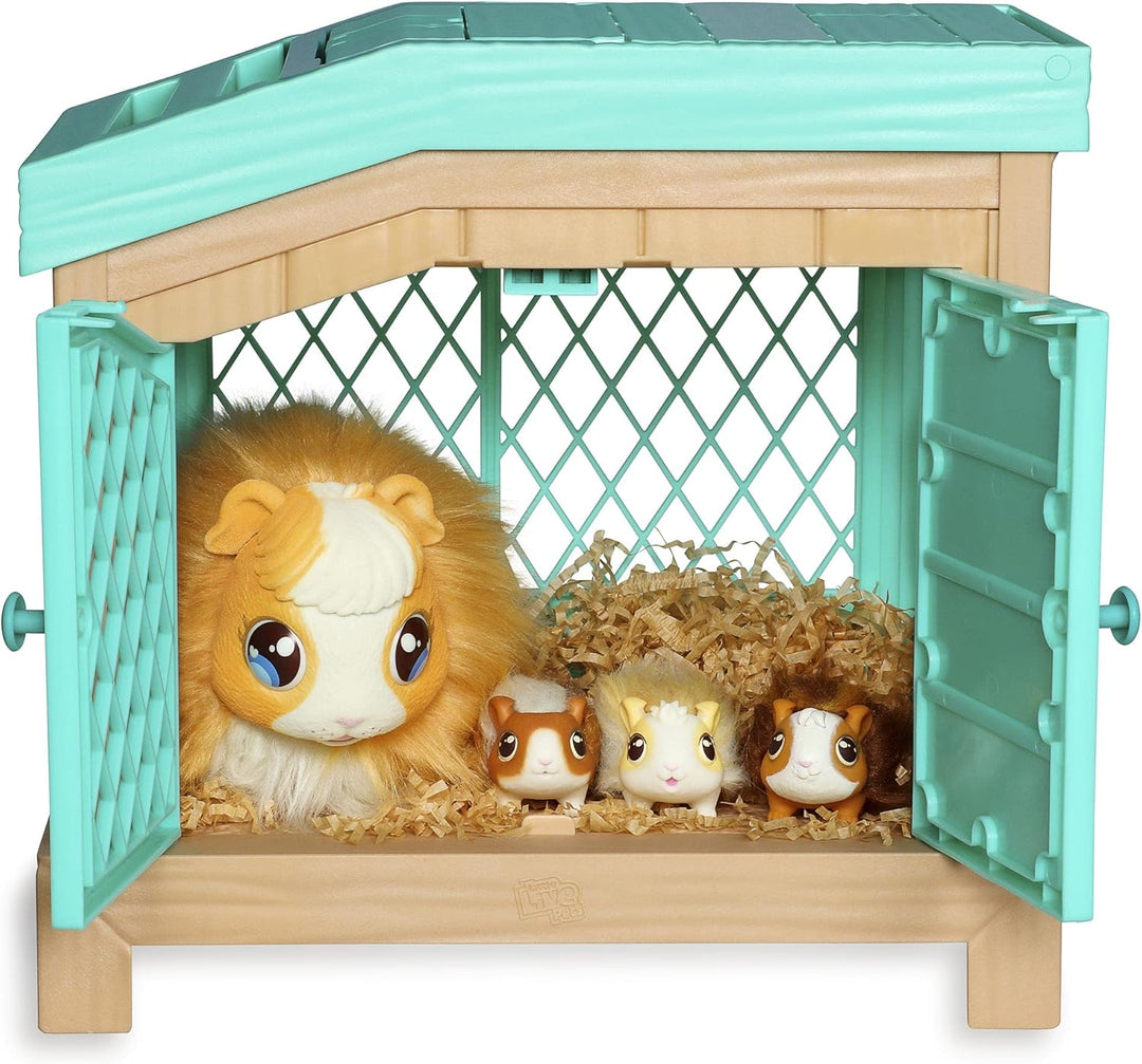 Little Live Pets - Mama Surprise, interaktives Plüsch-Meerschweinchen mit Geräuschen und Bewegungen,