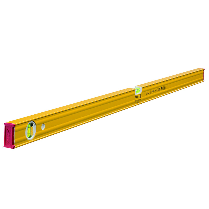 STABILA Magnet-Wasserwaage Type 80 ASM, 120 cm, verstärktes Alu-Profil, extrastarkes Seltenerd-Magne