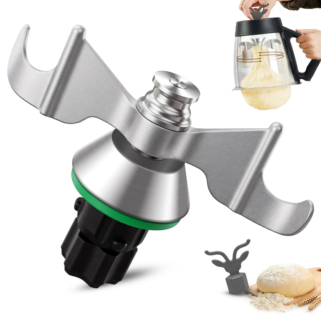 Teigmesser für Thermomix TM7/TM6/TM5 mit Teiglöser, Edelstahl Teigmesser für Thermomix Zubehör, Effi