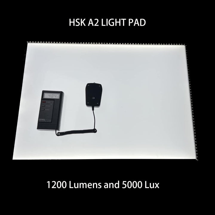HSK A2 LED-Lichtpad Sperren/Entsperren Touch-Dimmer-Knopf Helligkeit 5500 Lux verpackter Adapter 12V