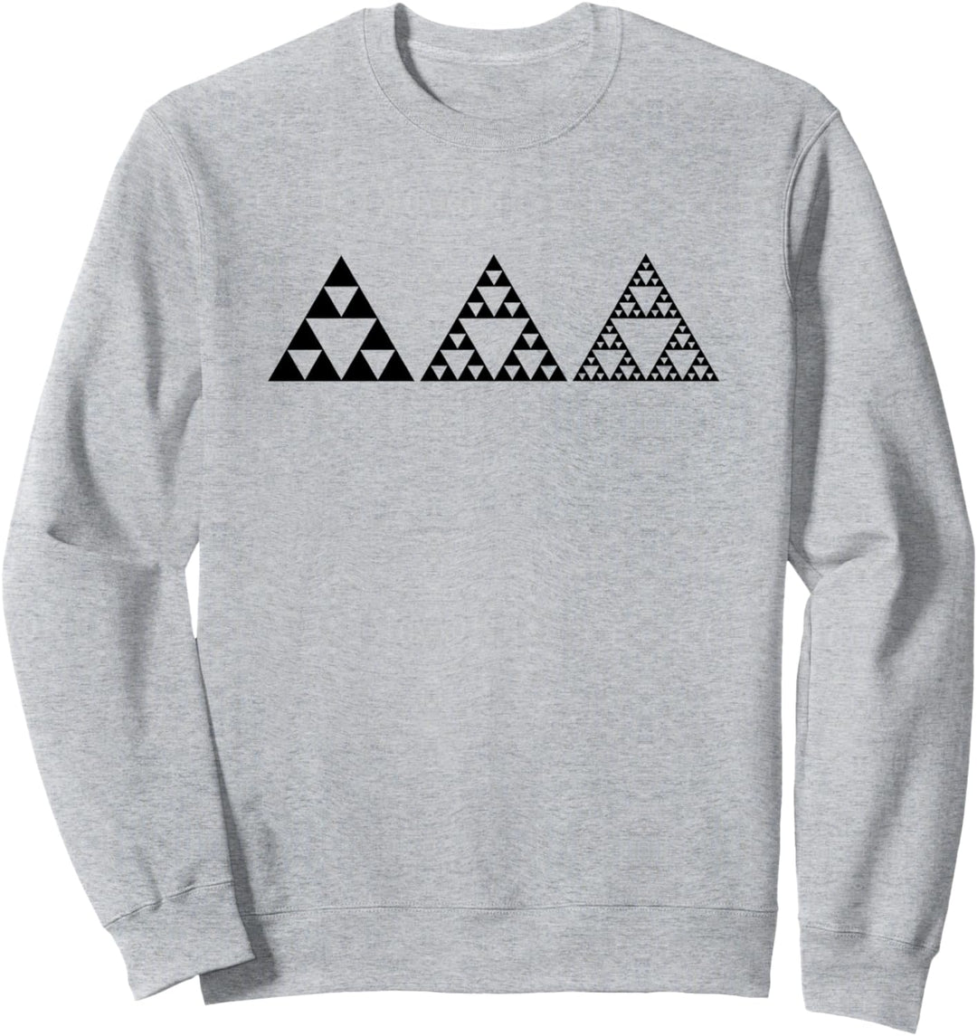Mathematik Sierpinski Dreieck Fraktale Geometrie Unendlich Sweatshirt
