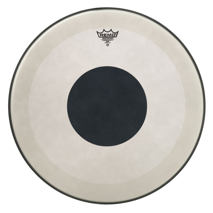 Remo-Powerstroke-P3-Trommelfell Powerstroke P3, beschichtet, schwarzer Punkt, Bass 20 Zoll 20" Power
