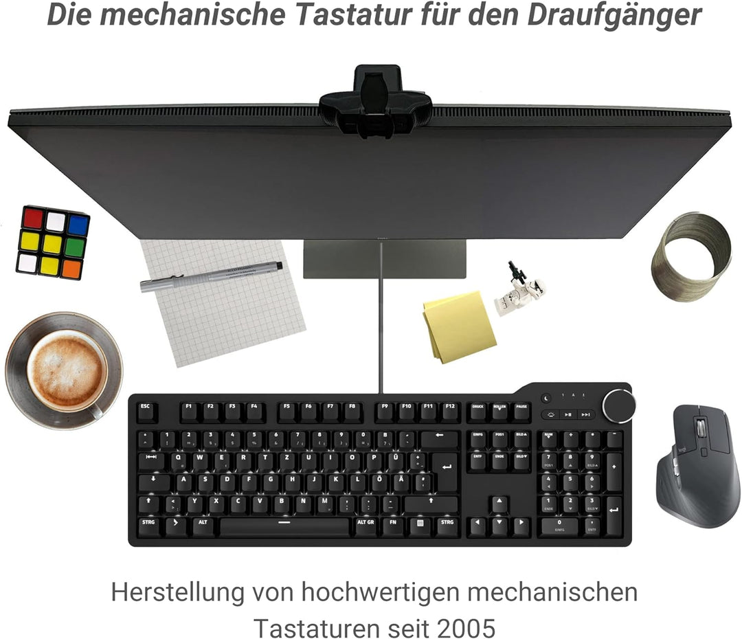 Das Keyboard 6 Professionelle kabelgebundene mechanische Tastatur mit Hintergrundbeleuchtung – Takti