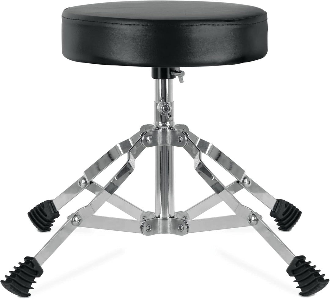 XDrum Schlagzeughocker Junior - Drumhocker für Kinder - 3-Fach Höhenverstellbar von 32cm-37cm - Stab