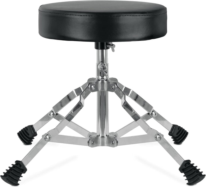 XDrum Schlagzeughocker Junior - Drumhocker für Kinder - 3-Fach Höhenverstellbar von 32cm-37cm - Stab