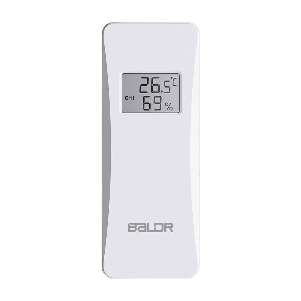 [NUR für BALDR] Wetterstation Aussensensor, Thermo-Hygro-Sender mit Display - [Offizielles Zubehör]