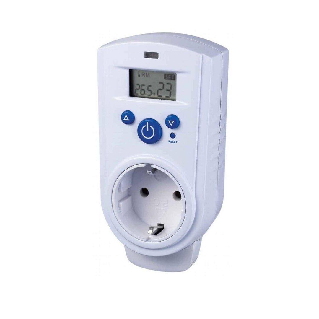 Steckdosen-thermostat ST35 Digital mit Fühler, zum Heizen & Kühlen, Universal