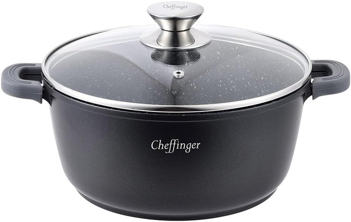 Cheffinger Kochtopf Ø 28 Aluguss Induktion Ø28cm Suppentopf Pfanne