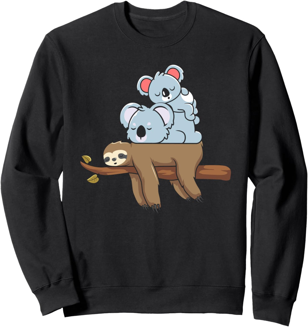 Faultiere Koala Koalabären Schlafen Müde Kinder Faultier Sweatshirt