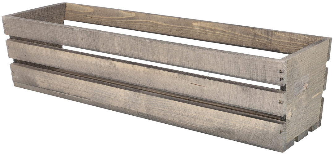 KOTARBAU® Blumenkasten Kräuterkasten aus Holz Langer Balkon-Blumenkasten 600x180x150 mm Grau Grau 60